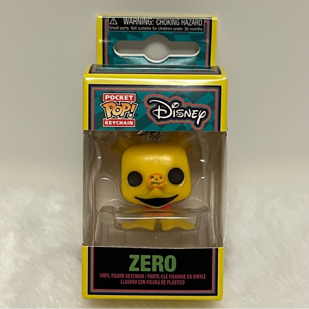 Funko Pocket Pops Zero Keychain 🎃, Nightmare Before Christmas, Blacklight New